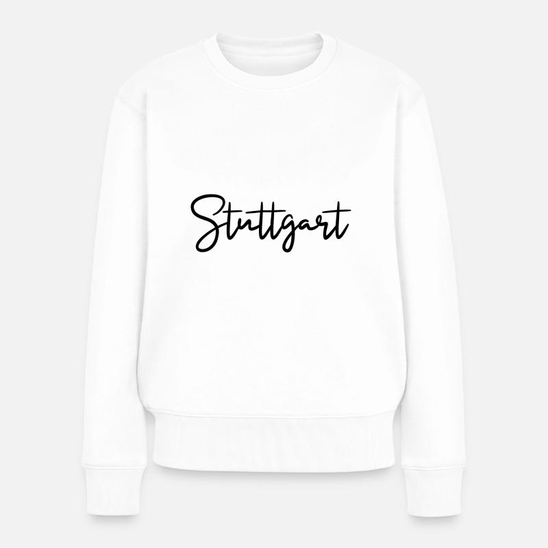 Stuttgart - Frauen Premium Bio Pullover - Weiß