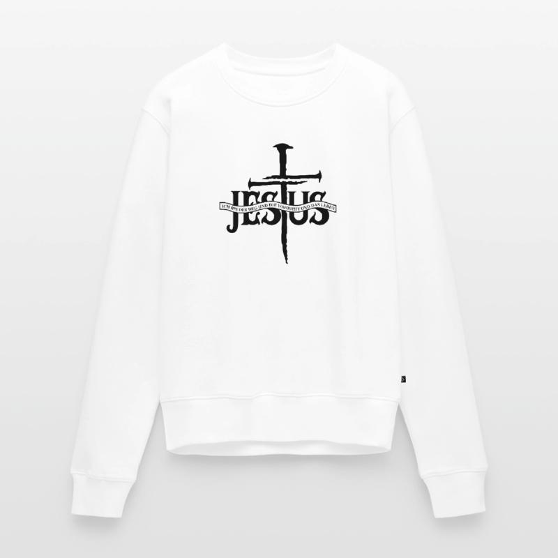 Jesus Christus von Nazareth Glaube Bibel Jesus Frauen Premium Bio Pullover