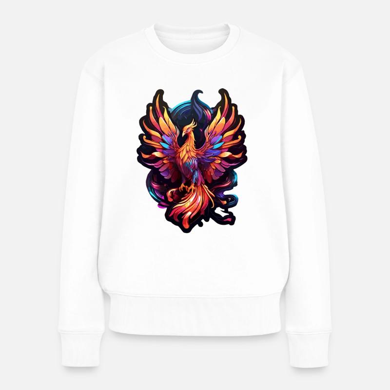 Phönix - Frauen Premium Bio Pullover - Weiß