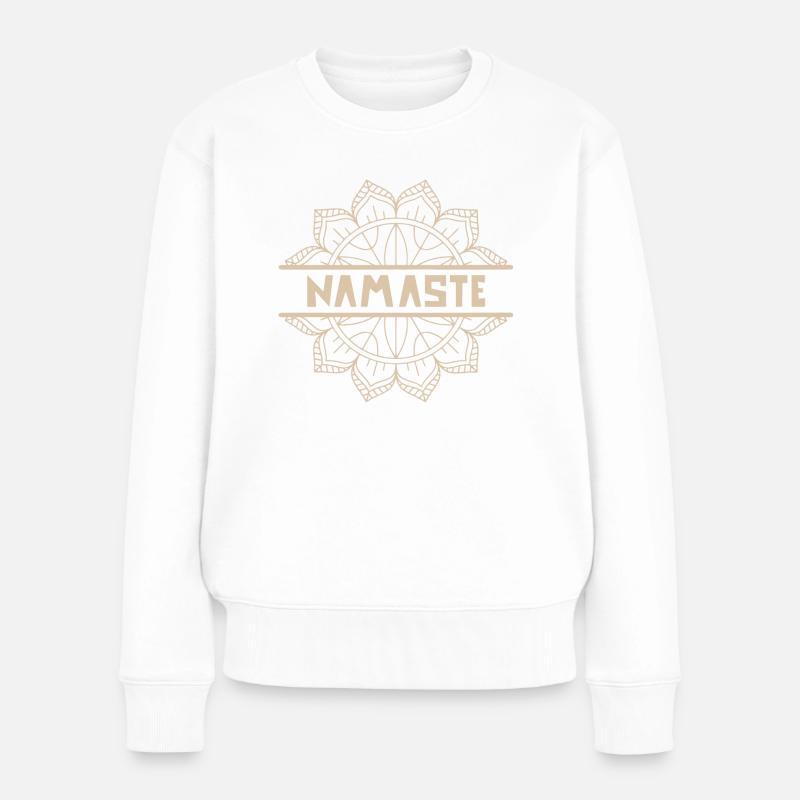 NAMASTE (1) - Pull Premium bio Femme - blanc