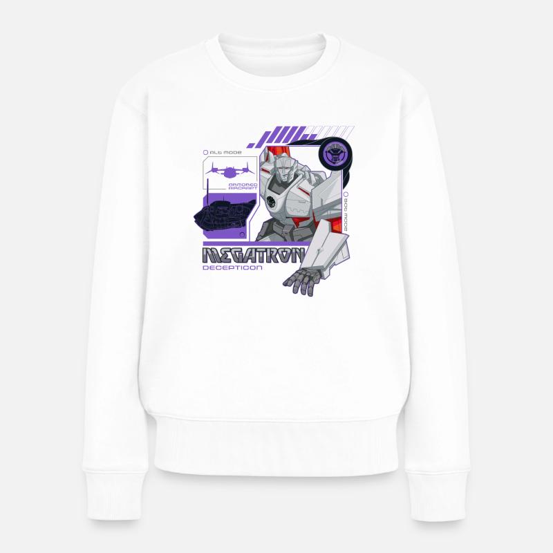 Transformers Earth Spark Megatron Decepticons - Frauen Premium Bio Pullover - Weiß