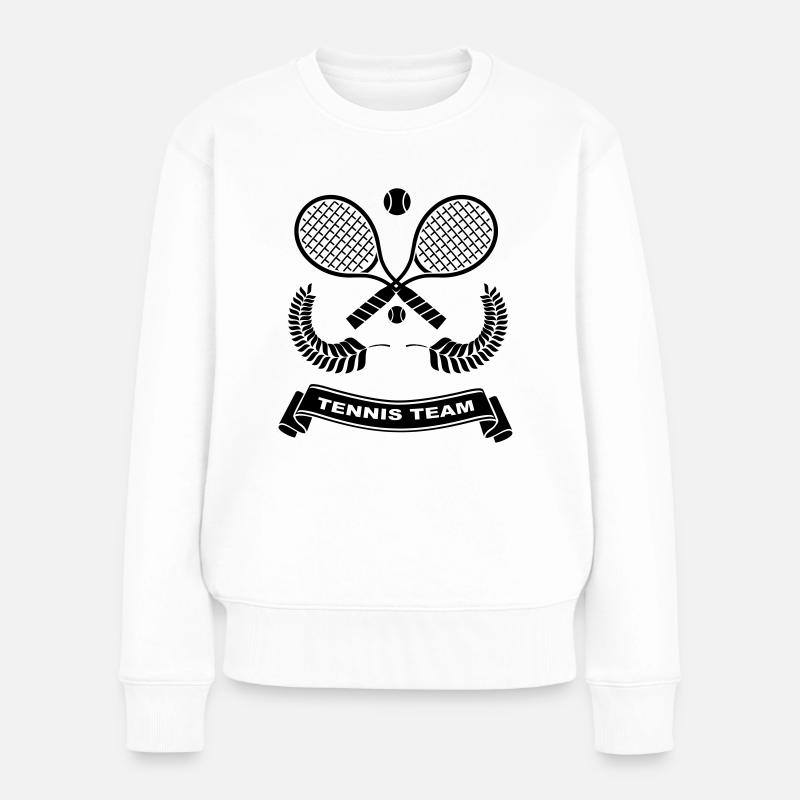 Tennis-Team - Pull Premium bio Femme - blanc