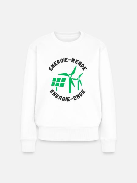 Energiewende Energieende - Frauen Premium Bio Pullover - Weiß
