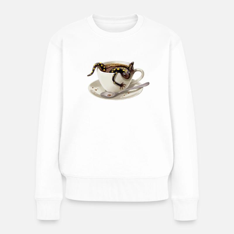 Salamandre du café 3 - Pull Premium bio Femme - blanc