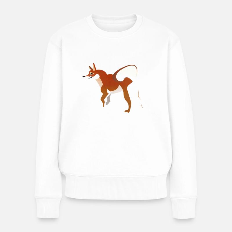 Shiba Inu - Frauen Premium Bio Pullover - Weiß