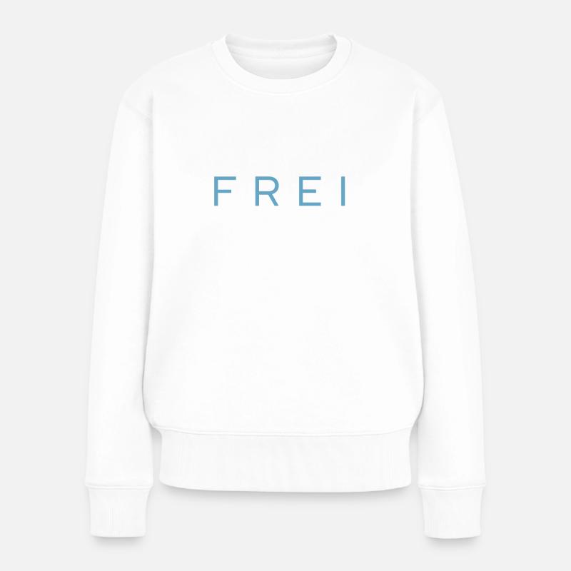 FREI Seele weiß - Frauen Premium Bio Pullover - Weiß