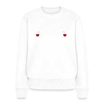 Cherry - Women's Premium Organic Jumper - white - Front - Julia (174cm)