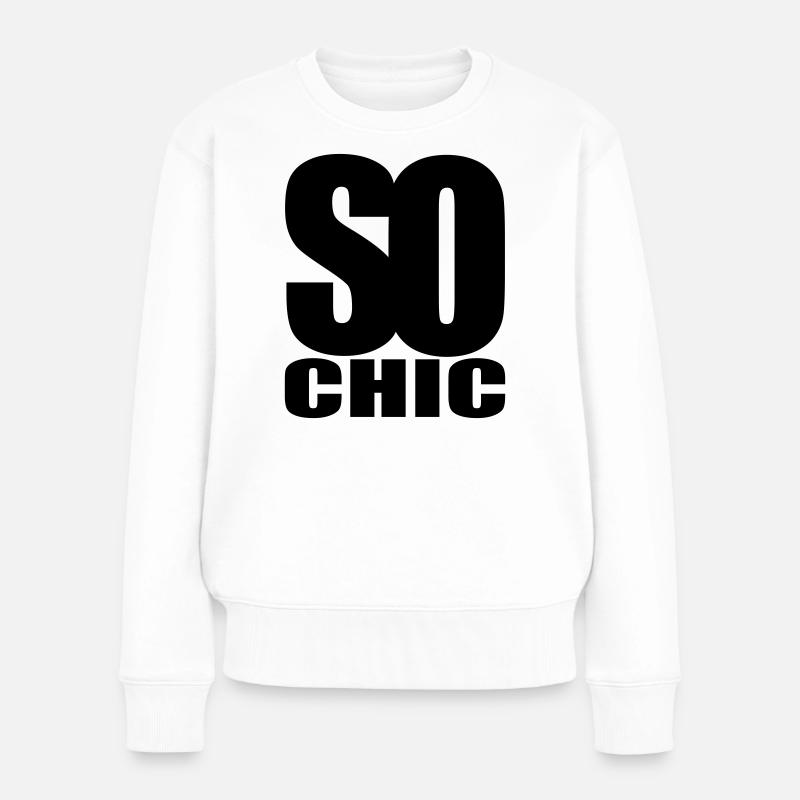 so chic - Women's Premium Organic Jumper - white