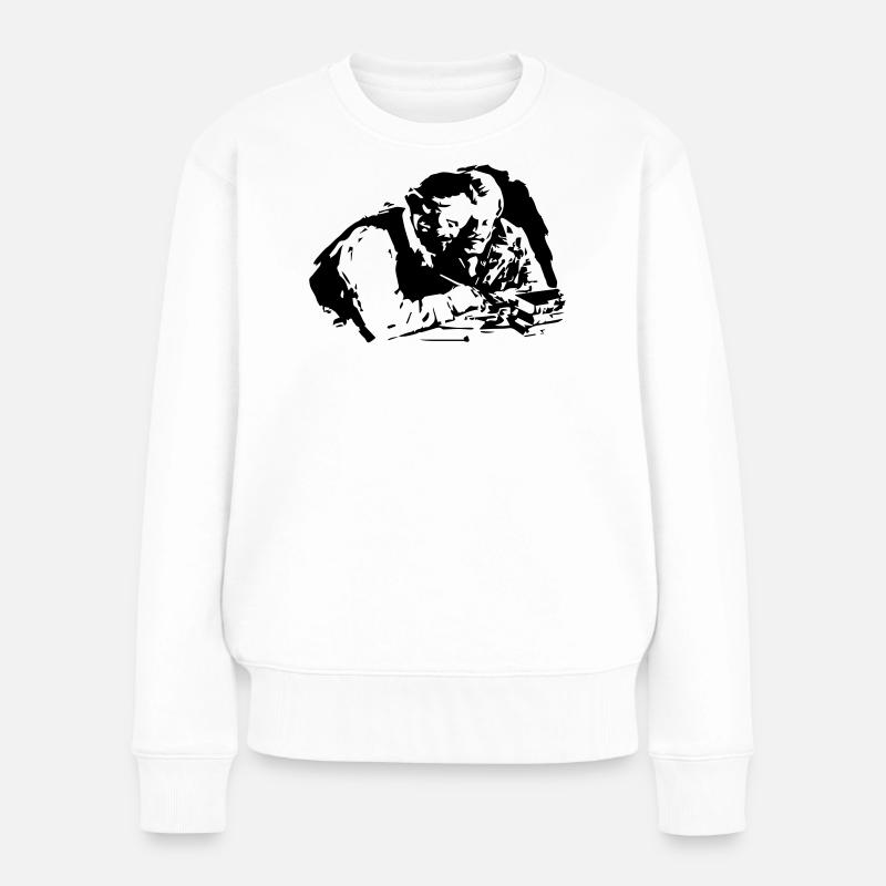 Marx Engels - Frauen Premium Bio Pullover - Weiß