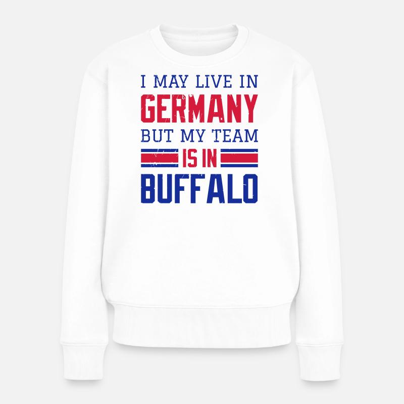 Buffalo - Frauen Premium Bio Pullover - Weiß