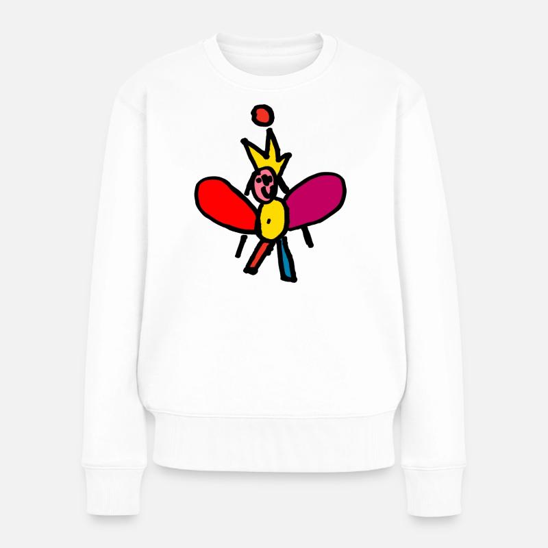 Elfenkönigin - Frauen Premium Bio Pullover - Weiß