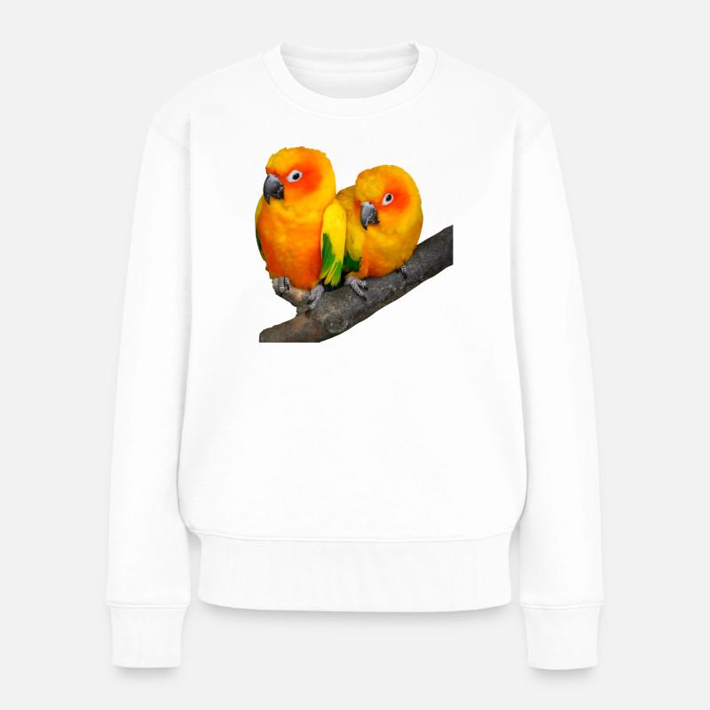 Oiseaux - Pull Premium bio Femme - blanc