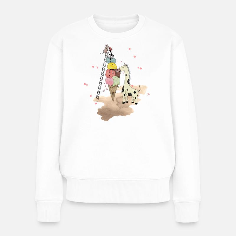 Wildlife Icecream - Pull Premium bio Femme - blanc