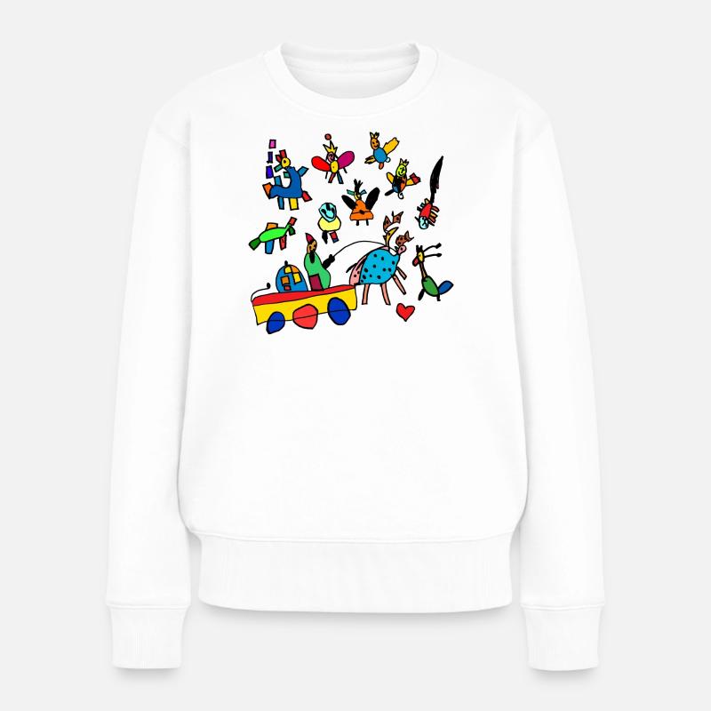 kidsworld - Pull Premium bio Femme - blanc