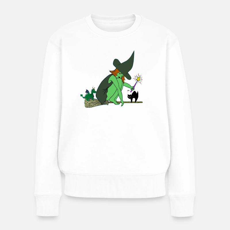 sorcière - Pull Premium bio Femme - blanc
