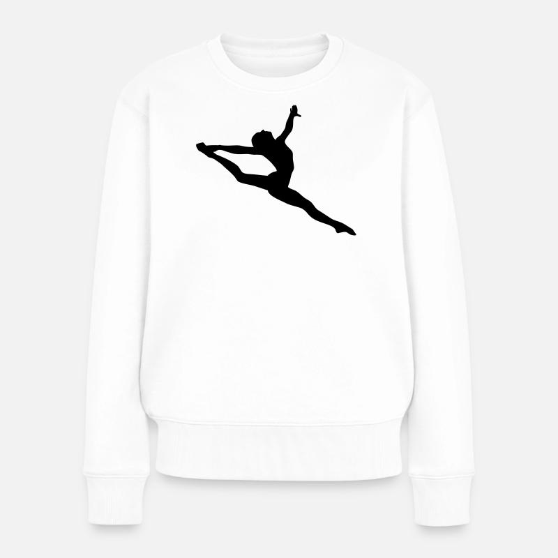 Fille de gymnastique - Pull Premium bio Femme - blanc