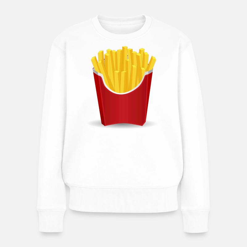 Pommes - Frauen Premium Bio Pullover - Weiß