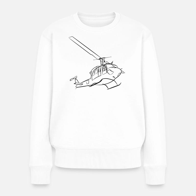 Bell212 - Pull Premium bio Femme - blanc