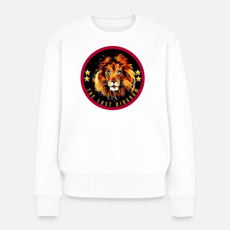 The Last Kingdom - Lion - Frauen Premium Bio Pullover - Weiß