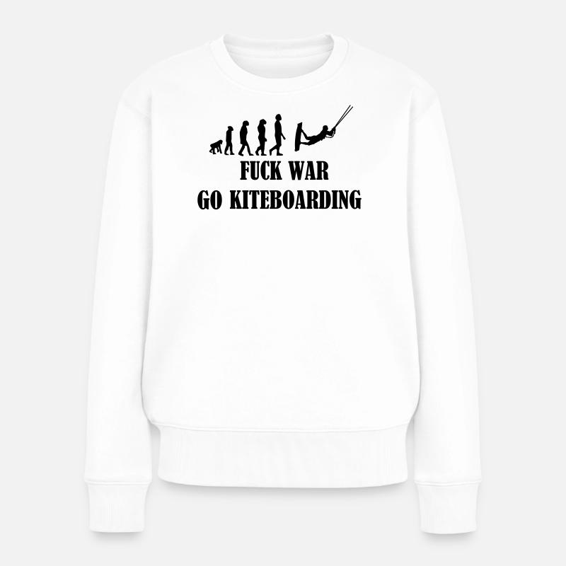 Kiteboard,Kiteboarder,Kiteboarding,Mer,Conseil - Pull Premium bio Femme - blanc