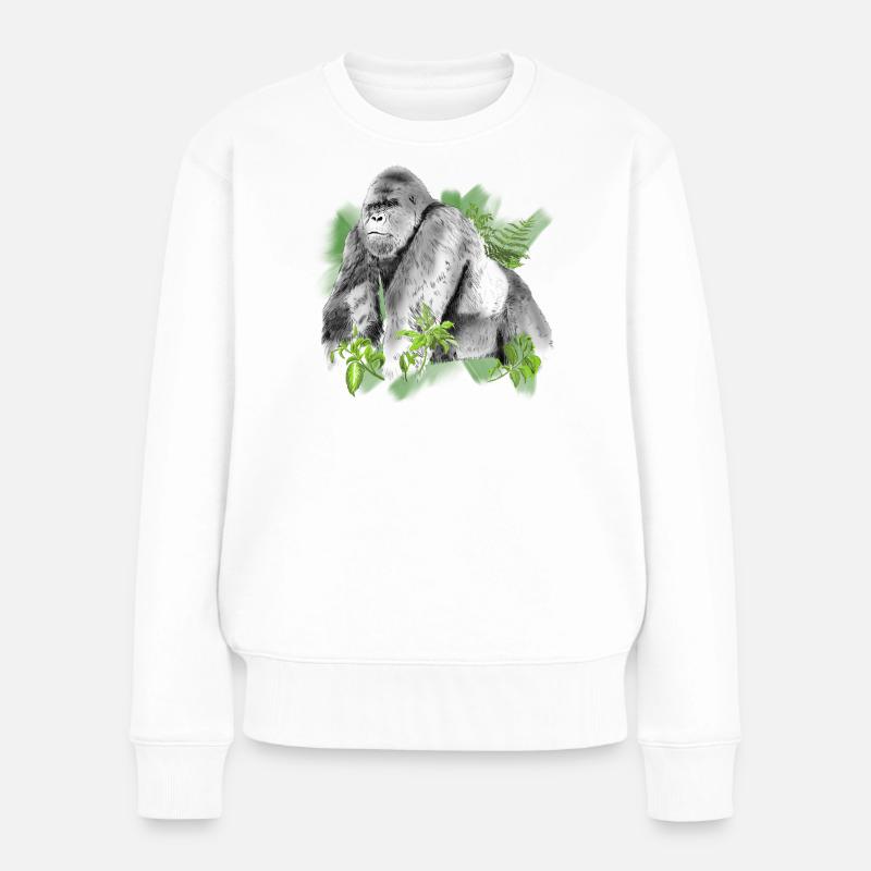 Gorilla - Pull Premium bio Femme - blanc