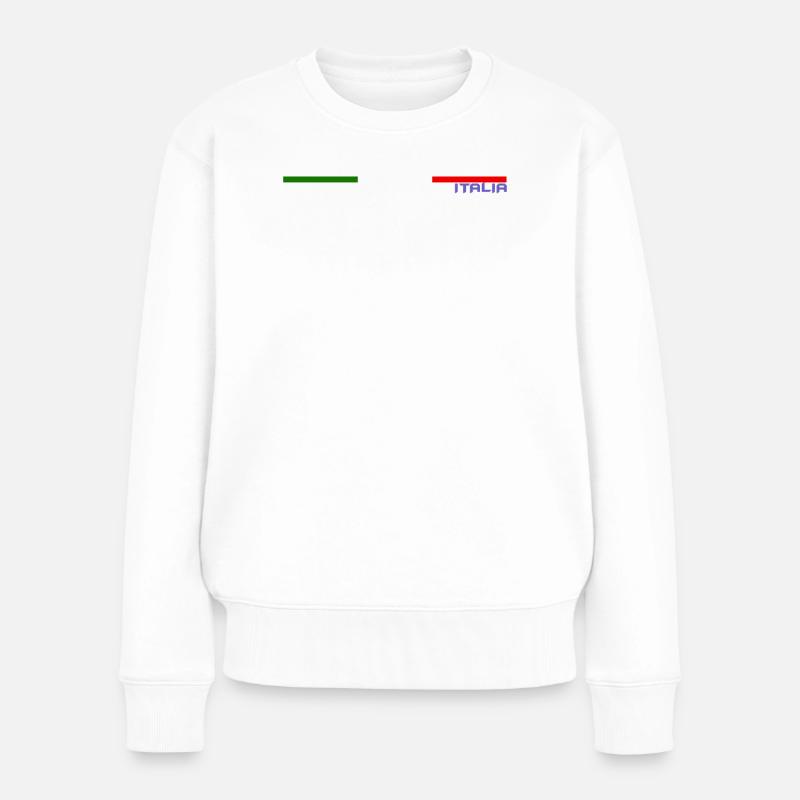 DRAPEAU ITALIA - Pull Premium bio Femme - blanc