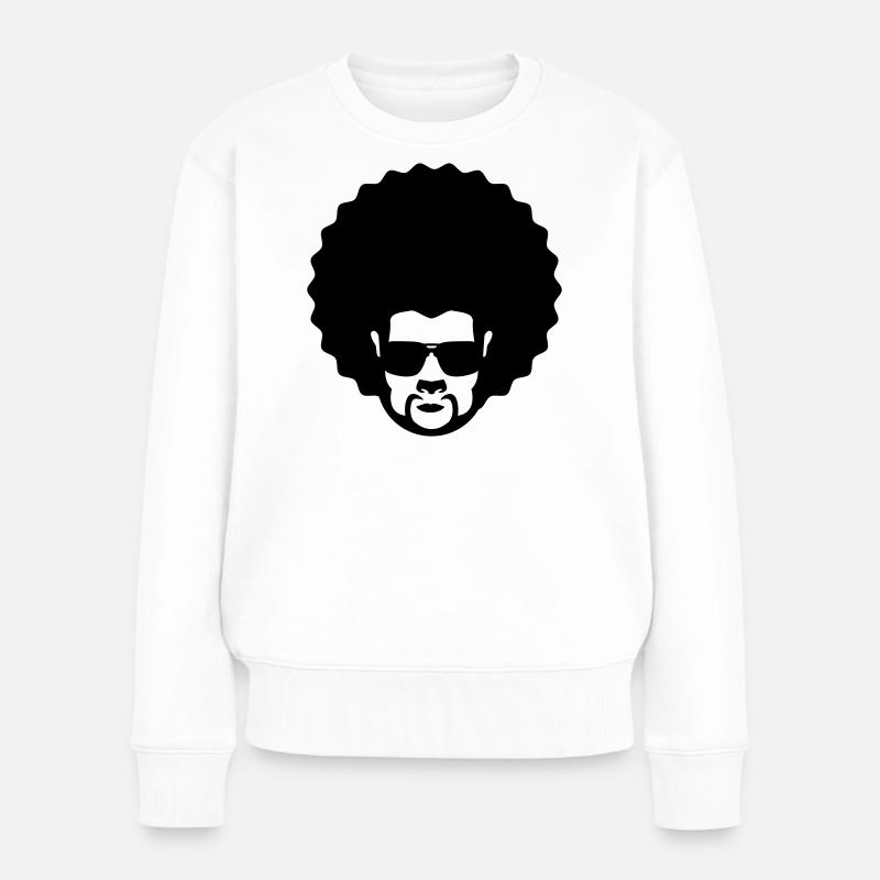 afro - Pull Premium bio Femme - blanc