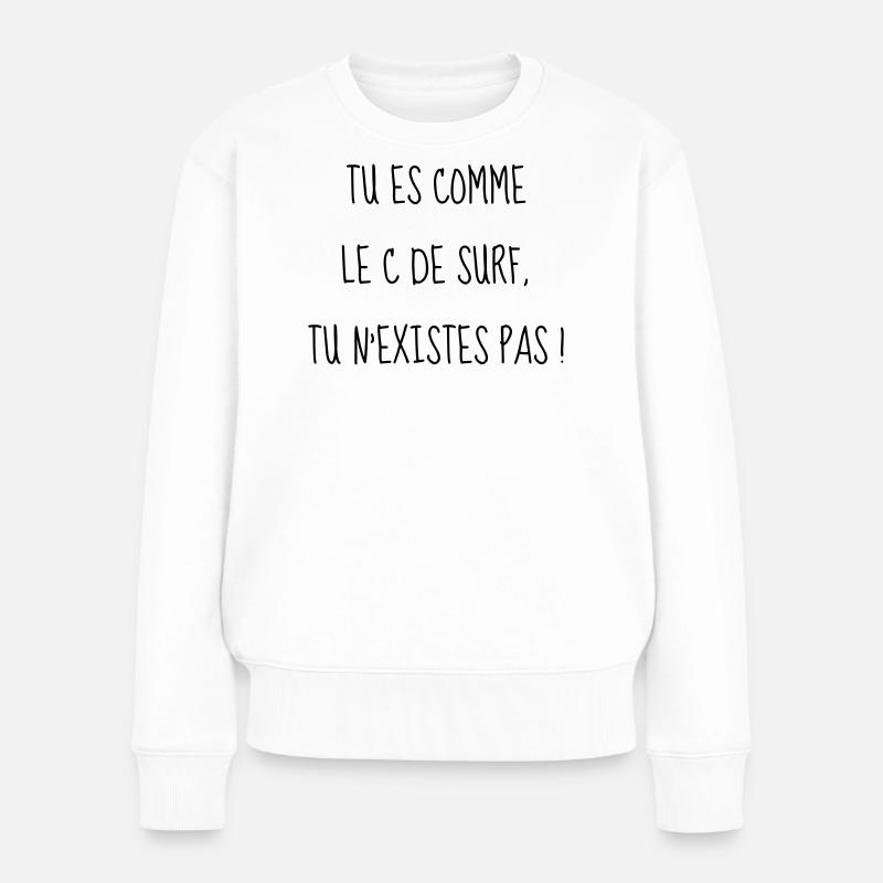 Cinéma / Citation / Série télé / Geek - Pull Premium bio Femme - blanc