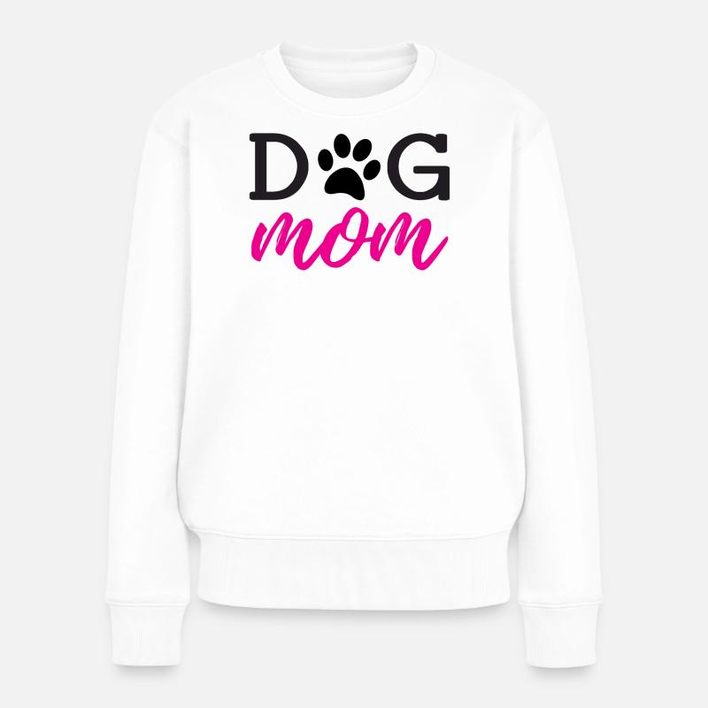 Hundemama - Frauen Premium Bio Pullover - Weiß
