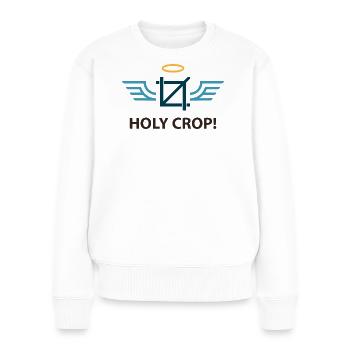 Heilige Ernte - Frauen Premium Bio Pullover - Weiß - Vorne - Julia (174cm)