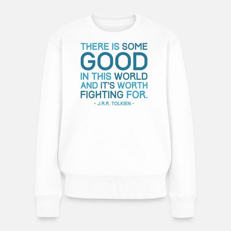 Il y a du bon - Pull Premium bio Femme - blanc