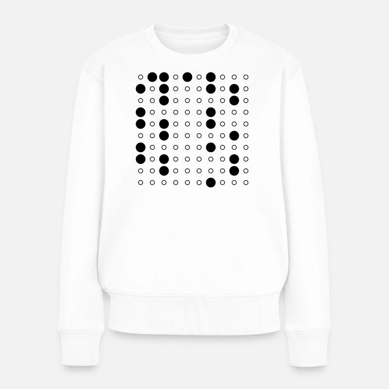 Conception ringard "nombres premiers" jusqu'à 100, version 2 / prim - Pull Premium bio Femme - blanc