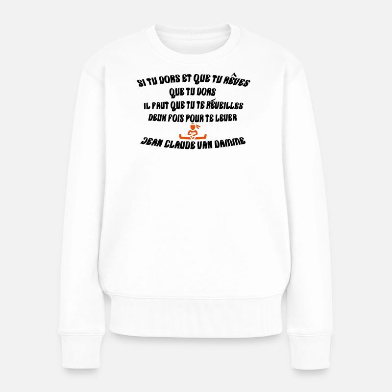rever de dormir - Pull Premium bio Femme - blanc
