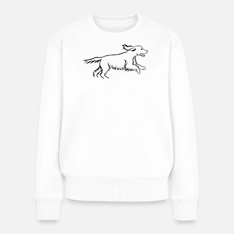 Cocker spaniel - Women's Premium Organic Jumper - white