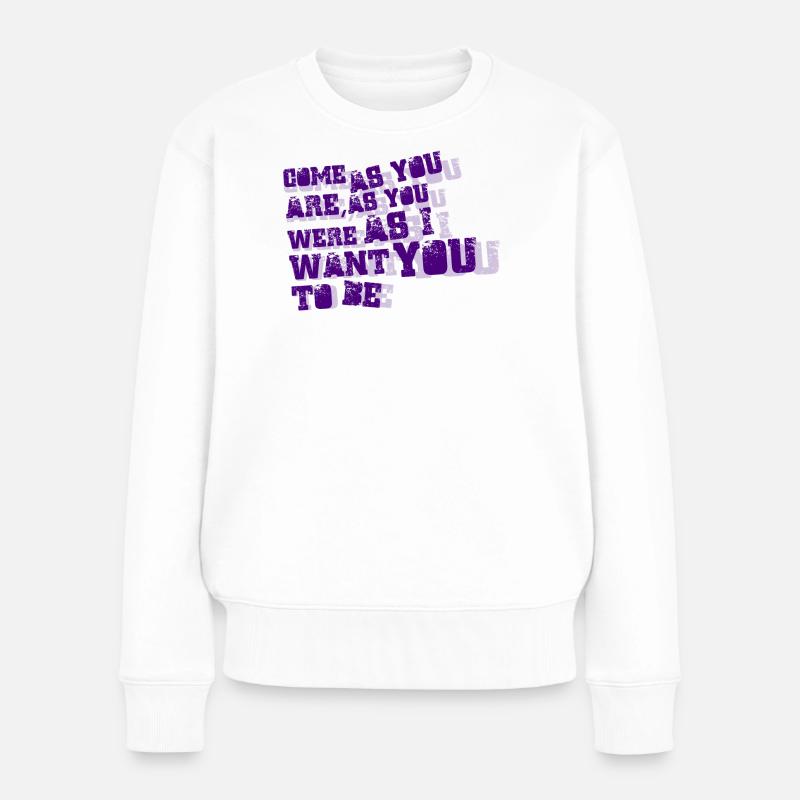 Nirvana - Komm, wie du bist - Frauen Premium Bio Pullover - Weiß