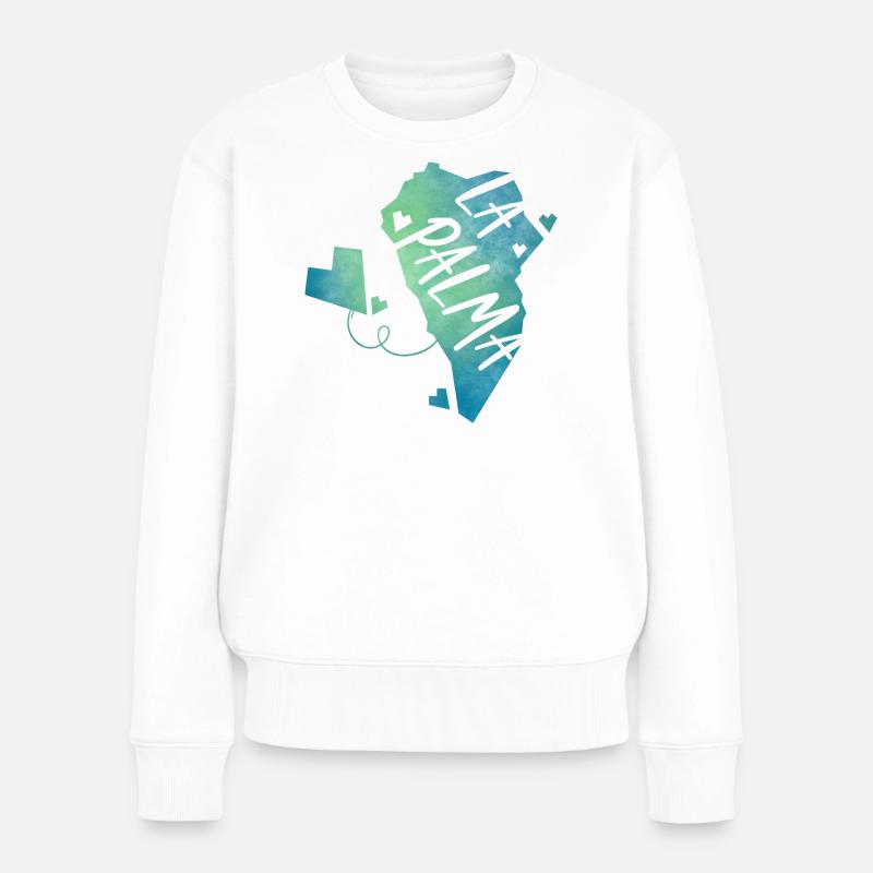 La Palma - Frauen Premium Bio Pullover - Weiß