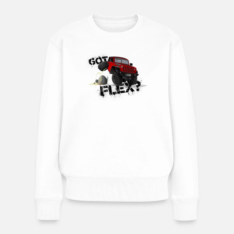 GOT FLEX? - OFFROADER Crawler - Red - Women's Premium Organic Jumper - white