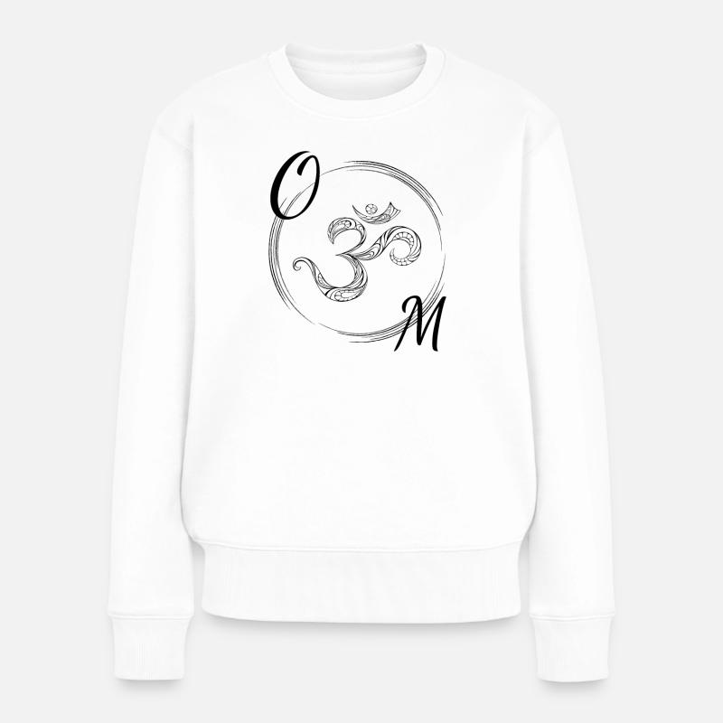 OM - Pull Premium bio Femme - blanc