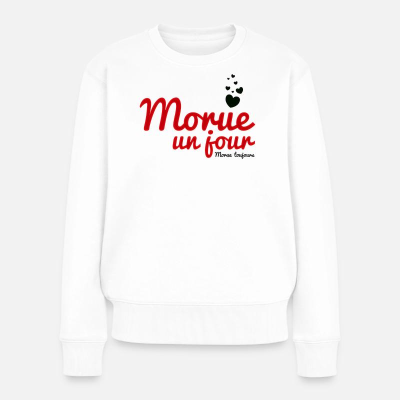 Monique un jour - Pull Premium bio Femme - blanc