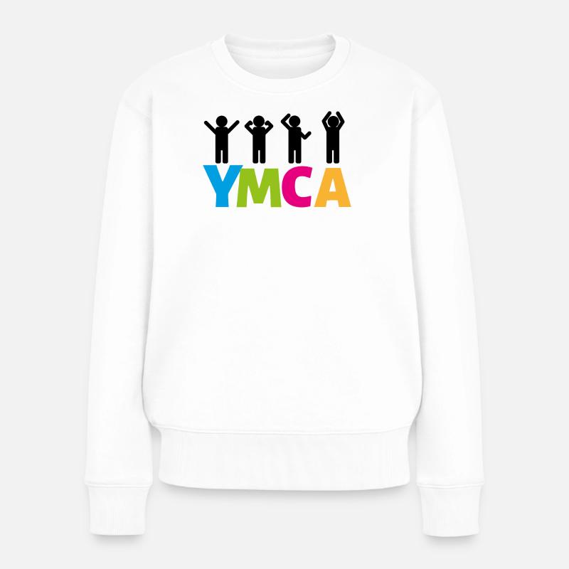 YMCA - Pull Premium bio Femme - blanc
