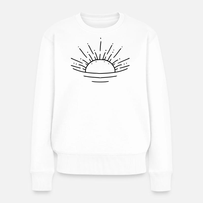 Lever du soleil - Pull Premium bio Femme - blanc