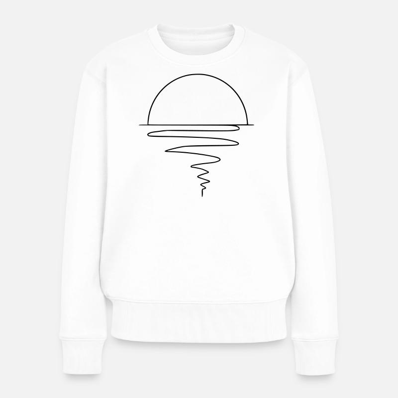 Coucher de soleil - Pull Premium bio Femme - blanc