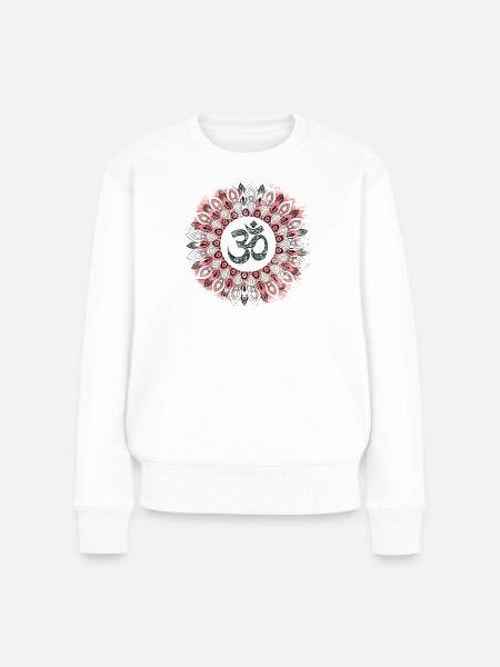 Yoga - Frauen Premium Bio Pullover - Weiß