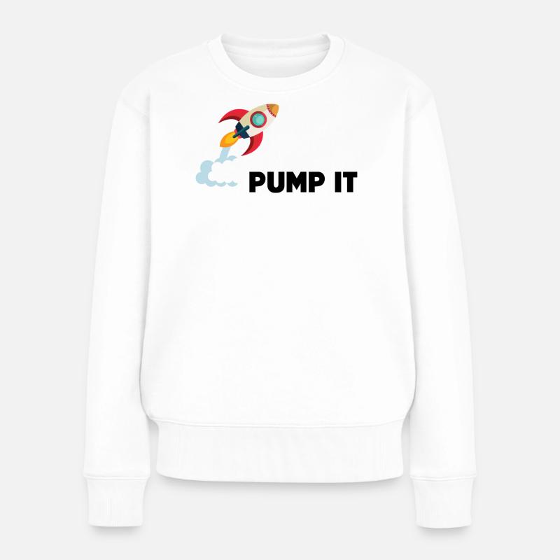 Pump it - Pull Premium bio Femme - blanc