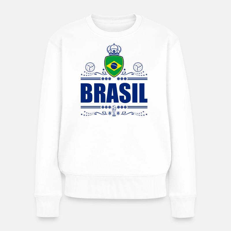 BRÉSIL - BRÉSIL - Pull Premium bio Femme - blanc