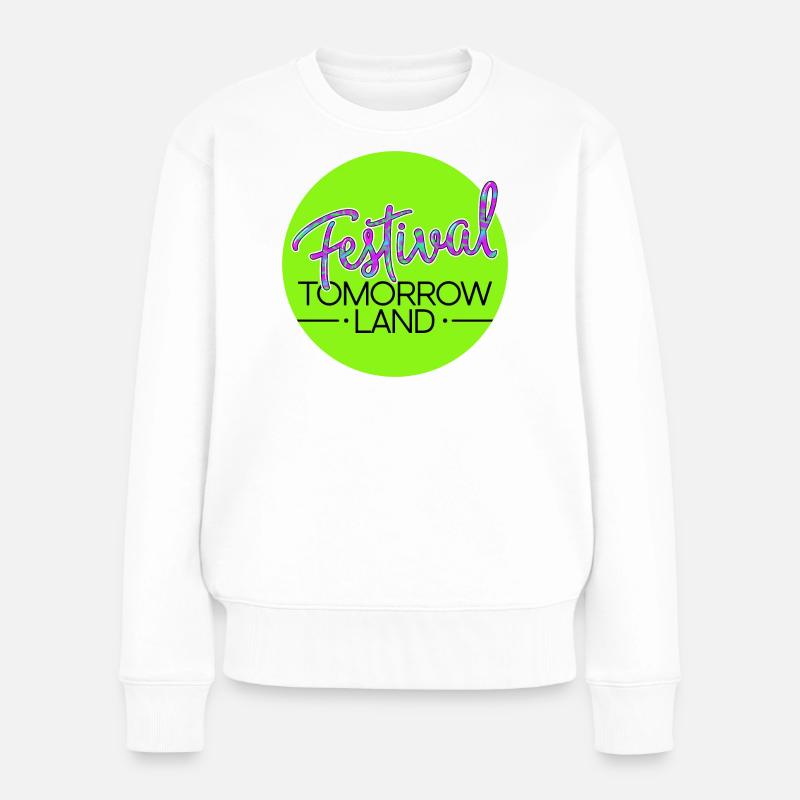 Festival Tomorrowland - Néon - Pull Premium bio Femme - blanc