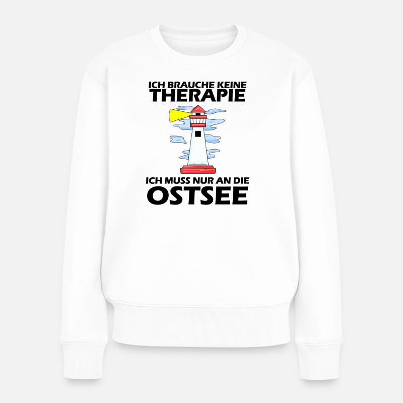 Ostsee Urlaub - Frauen Premium Bio Pullover - Weiß