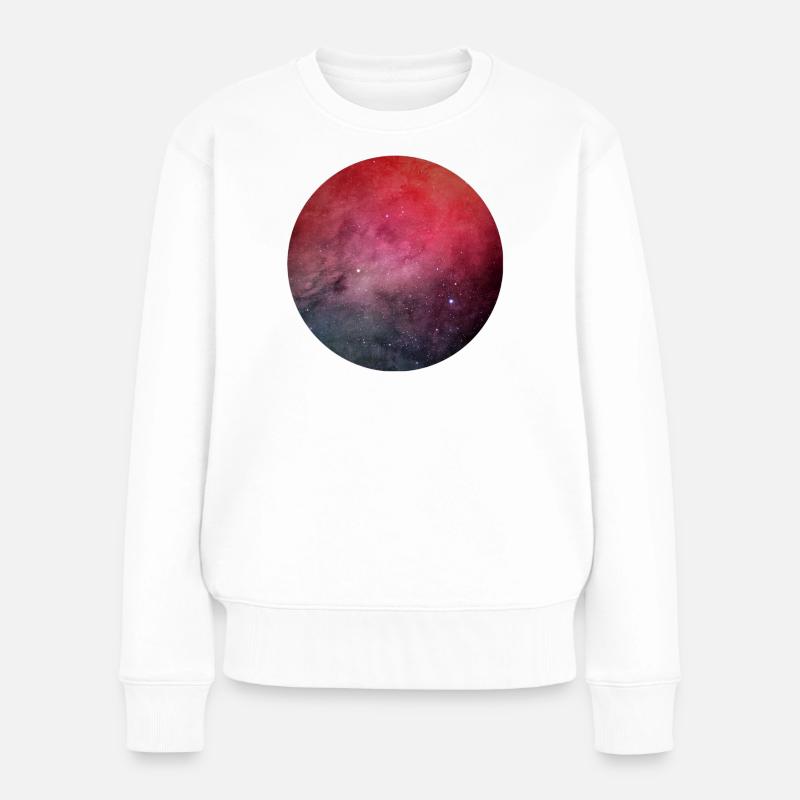 Jeu galactique de couleurs sur coton - Pull Premium bio Femme - blanc