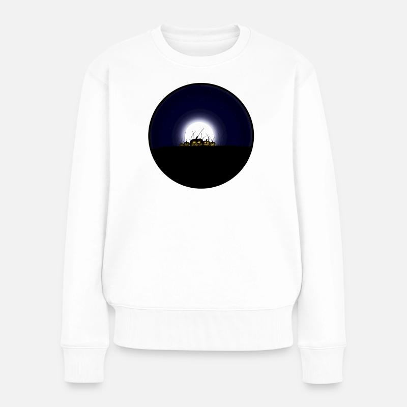 Spooky Season - Frauen Premium Bio Pullover - Weiß