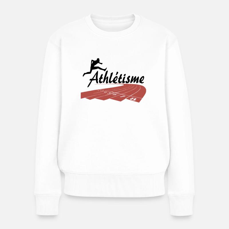 Athlétisme - Pull Premium bio Femme - blanc
